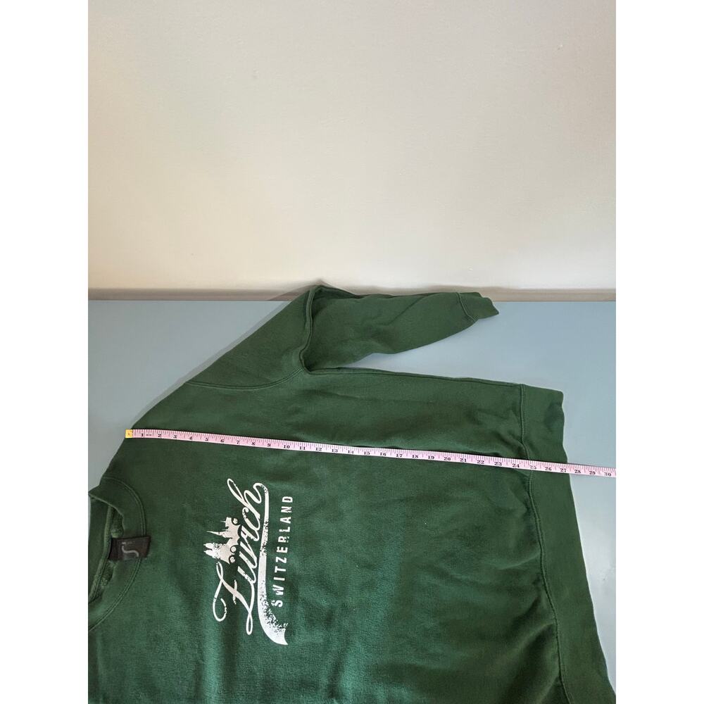 Zurich Switzerland green sweatshirt size L crewneck - Picture 4 of 6